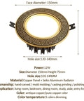Premium Heavy Duty Copper Finish 5 Pack Recessed LED Downlights Featuring Smooth Baffle Trim And No Hassle Retrofit Install Adjustable Warm To Cool White 12 Watt Dimmable Ceiling Accent Lamps For A Total Room Upgrade, showing ornate copper design.