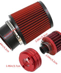 Carburetor Tune Up Kit Replacement For Coleman CT100U CC100X SK100 Mini Bike Go Kart Predator 79cc 97cc 3HP Gas Engines Powermate Edger 152F 154F 156F Red Pro Grade DIY Friendly with red air filter and adapters