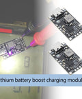 Two Piece 2S 3S Bms Charger Protection Board For Lithium Ion Polymer Batteries Featuring Type C Input Plus 1.5A Boost Module test setup.