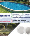 12 Pack One Half Inch PVC Pipe End Caps With Slip Openings White Caps For Unthreaded Pipes SCH40 and pool application options