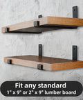 Mounted shelves with 10 Pack Heavy Duty J Style Shelf Brackets With Lip 9 Inch Industrial Wall Mounted Floating Supports