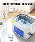 10L Pro-Grade Ultrasonic Cleaning System for Jewelry, Dentures, Instruments and Industrial Parts Stainless Steel Tank with Digital Timer