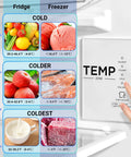 No Sweat 21 Cubic Foot Upright Convertible Freezer And Refrigerator With Smart Digital LED Display Temperature Control