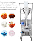 Heavy Duty Automatic Liquid Filling Machine Spot On Precision Pump No Drip Nozzle with funnel and control panel for sauces and oils.