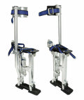 Pro Grade Aluminum Drywall Stilts 15 To 23 Inch Adjustable Lifts For Taping And Painting, Lightweight Silver Stilts For Pros And Painters