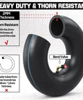 3.00-4 Tire And Inner Tube With TR87 Bent Valve For Pocket Rocket E300 E300S E325 Go Kart, heavy duty thorn resistant