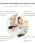Portable Electric Water Heater With Beefy 60 To 70 Liter Mobile Shower Tank Scores Big With 2000W Heat And Slick Remote Control uses for brushing teeth, bathing, washing face, and hands.