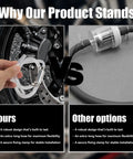 Comparison of Two Pack Brake Bleeder Hose Kit With One Way Check Valve And Clamp and competitor's option