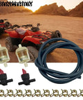 Heavy Duty Quarter Inch Gas Fuel Line Hose Kit With Clamps Valves And Filters for small engines near ATVs in desert