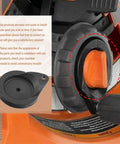 Table Saw Hand Wheel Replacement 089290001054 Fits Ryobi And Ridgid R4513 Models with smooth orange grip and black base
