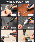 Cordless Rotary Tool Kit With 25000 RPM Motor 5 Speed Settings 44 Accessories For Sanding Polishing Drilling Carving Cutting DIY