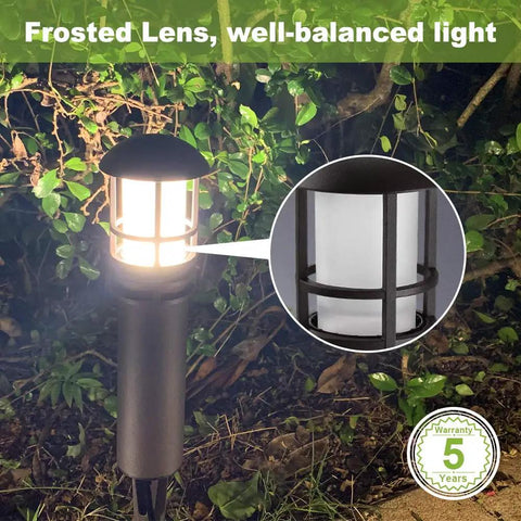 Solar Pool Lights For Above Ground Pools, 8-Pack Low-Voltage Pathway Lights, 3W 12V waterproof aluminum in garden at night