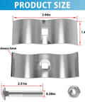 8 Piece Chain Link Fence Panel Clamps For One And Three Eighths Inch Cage Dog Kennel Panels Round Pipe Panel Frame Clamps