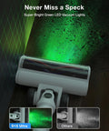Cordless Vacuum Cleaner With 55 Minutes Runtime 15 In 1 Self Standing Stick Vacuum With Led Light cleaning dark floor