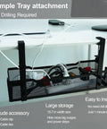 Under Desk Cable Management Tray With Clamp For Quick No Drill Setup A Slick Wire Basket And Cord Organizer With Charger Holder