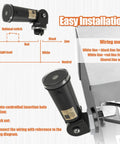 Diagram and photo of One Pack 120 To 277V AC Photocell Light Sensor Switch For Outdoor Lighting IP65 showing installation and wiring instructions.