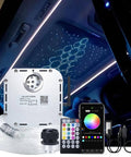 32W RGBW Twinkle Fiber Optic Lights Kit With Music Activated App Control Bluetooth Star Ceiling Sky Light for cars