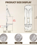 Twenty Piece Clear Cabinet Shelf Pegs With Secure Locking Clips For Three Quarter Inch Thick Shelves No Sweat Installation product size display, showing dimensions in mm.