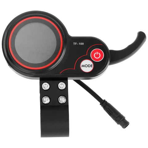 Must Have Thumb Throttle With TF100 Display Panel For 48V Electric Scooter Controllers, Waterproof ABS Readout Panel Shows Speed Gear And Power, Easy Install For KUGOO M4 And Similar Electric Scooters