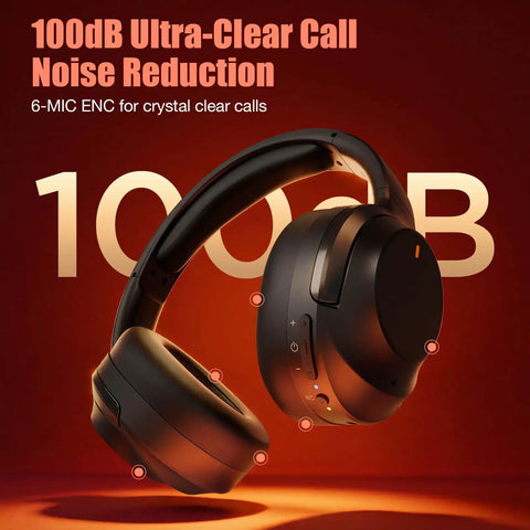 Hybrid Active Noise Cancelling Headphones With Immersive HD Sound And Big Bass, 2X Softer Comfort, Long ANC Playtime, side view
