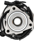 Wheel Hub Bearing Assembly Front Or Rear For Ford Explorer 2006 2010 Explorer Sport Trac 2007 2010 Mercury Mountaineer 2006 2010 5 Lug ABS Compatible Premium Replacement Easy Install, close-up view.