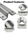 Close-up of Six Foot Sliding Door Track Replacement, showing inverted V bottom rail, satin anodized finish, screw down design.