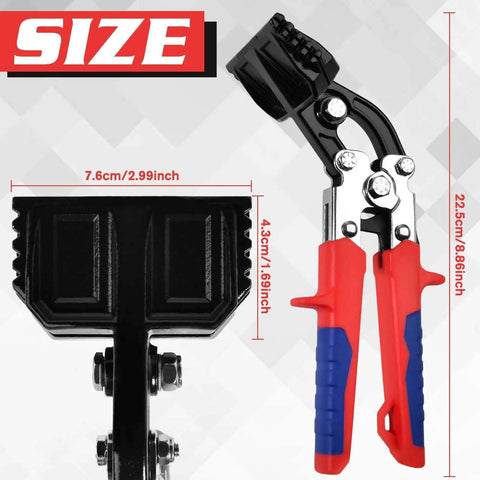 Sheet Metal Hand Seamer 3 Inch Bend Tip Tool For Flattening And Bending Metal with size dimensions