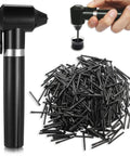 Ink Mixer Kit With 100 Mixing Sticks, Durable Pigment Mixer Machine Electric Agitator, Requires 2 AA Batteries, Ideal For Permanent Makeup Eyebrow Microblading, Black Color, One Stop Studio Set