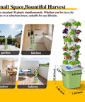 Hydroponics Growing System Kit With 30 Pot Vertical Garden Tower Pump And Timer For Soilless Cultivation