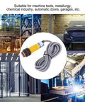 JYIO 10 Pack Infrared Photoelectric Switch Diffuse Reflection Sensor with 1.1m Cable, ideal for industrial machine tools and automation.