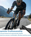 Cyclist riding with Bike Crank Arm 170mm Square Hole For Electric Bicycles Forged Alloy 6061, black finish pair at bottom