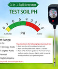 3 In 1 Soil Tester Kit For Moisture Fertility And PH Readouts No Guesswork Ideal For Garden Lawn Indoor And Outdoor Plants.