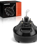 Heavy Duty Vacuum Brake Booster For Ford Bronco F100 F150 F250 Pickup 1980 1983 shown with black exterior and attached lever.