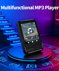Bluetooth 5.4 Portable Mini Music Player with Built In Speaker And Micro SD Slot Supports FM Radio Video And Voice Recorder Earphones