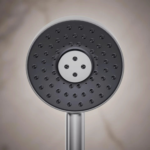 Statement Round Three Function Handshower With Soak And Restore 2.5 GPM Polished Chrome Katalyst Air Induction front view