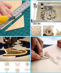 Basswood sheets, 5x7x1/16 in, 18-pack unfinished wood for laser cutting, wood burning, crafting and modeling.