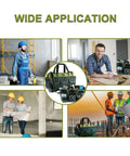 Heavy Duty 20 Inch Tool Bag With Waterproof Molded Base For Builders And DIYers in various work environments