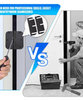 Using Door Hinge Shims For Interior Door Alignment vs. traditional alignment, highlighting quick realignment without removing hinges.