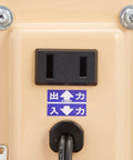 Close-up of 100V outlet on 550W 120V To 100V Step Down Transformer For International Use Portable Travel Ready Compact 71 By 97 By 85 Millimeters With Internal Thermal Fuse Great For Running 100V Appliances Outside Japan And While Traveling