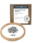 Pro Level Upholstery Stay Wire For Sofa And Loveseat Springs Boasts Forty Grip Tight Clips Twenty Foot Paper Wrapped Cord.
