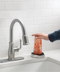 Straight Fire Stainless Steel Glass Rinser Built To Slide Right Into Your Kitchen Sink Dispenser Opening quick scrub for wine glasses.