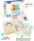 4 In 1 STEM Kit For Kids Ages 6 13 Build A Ferris Wheel Carousel Fiber Optic Lamp And Starry Night Light packaging contents