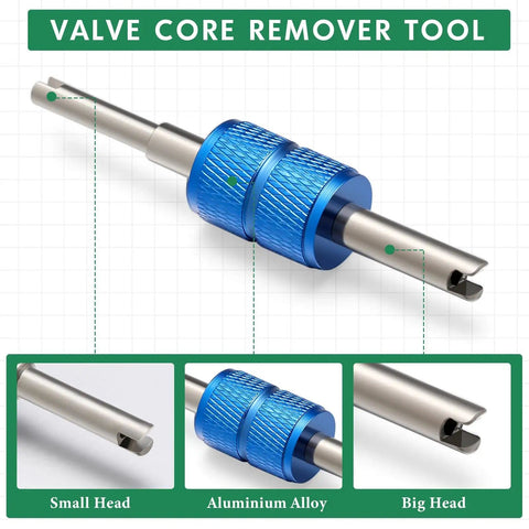 Valve core remover tool for Car Air Conditioning Repair Kit With 270 O Ring Set And 40 Valve Cores for R12 and R134a Refrigerant