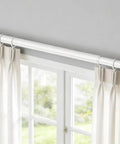 Two Pack Small Curtain Rods Adjustable 18 to 32 Inches White Sash Rod for French Doors and Windows Five Eighth Inch Diameter Ideal