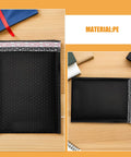 50 Pack Black Bubble Mailers for Shipping Clothes and Small Packages, waterproof and shockproof padded mailing bags.