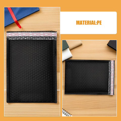 50 Pack Black Bubble Mailers for Shipping Clothes and Small Packages, waterproof and shockproof padded mailing bags.
