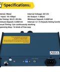 Specifications of 110V Automatic Glue Drip Dispenser for Electronics with 983A Controller and digital display for precise bonding.