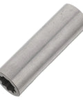 Heavy Duty Steel Car Lift Machine Pump Coupler Shaft With Vibration Reduction And Efficient Torque Transfer Silver, showing a silver steel joint.
