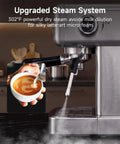 Next Level Home Barista Espresso Machine Rolling Out Barista Grade Shots With A Rock Solid 58 Mm Commercial Group Head And Fully Custom Temp Timers For Pulling Smooth Extracts All Day Long showcasing upgraded steam system with latte art.