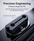 4 Piece Universal Car Door Shock Absorbers And Latch Damper Buffers Made From Premium PVC showing precision engineering with grooves for secure fit.